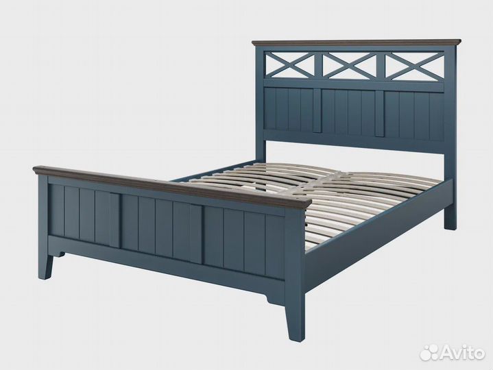 Двуспальная кровать из массива сосны Грация