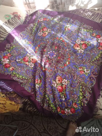 Павловопосадский платок шелковый