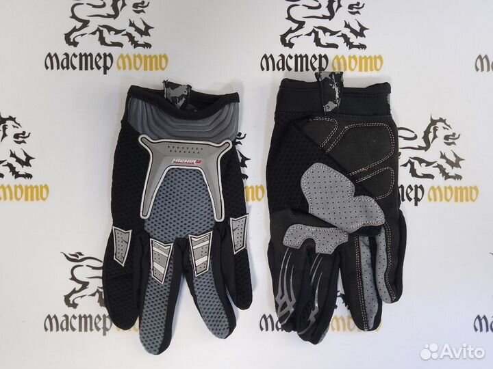 Мото перчатки черные (L)