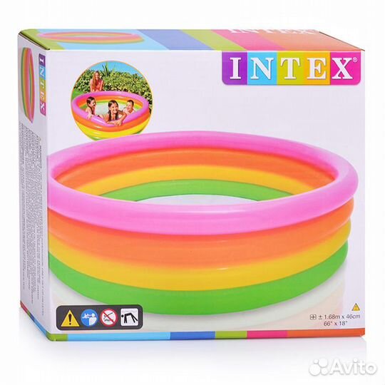Новый Бассейн надувной 168х46 см, 780 л, 56441