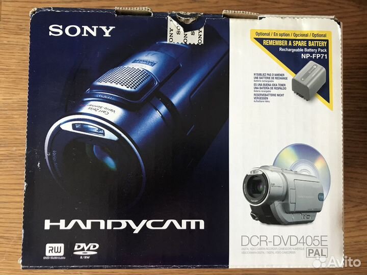 Видеокамера Sony Handycam DCR-DVD405E