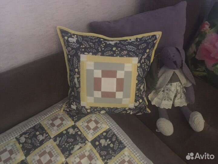 Покрывало детское в стиле пэчворк (лоскутное)