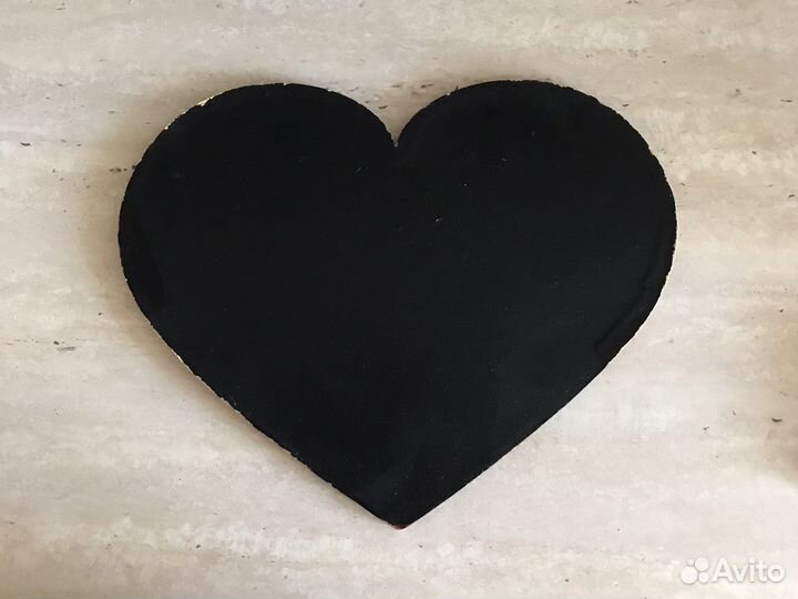 Доска для рисования мелом в форме сердца+мелки