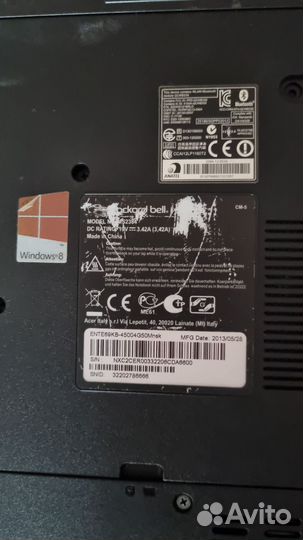 Ноутбук packard Bell
