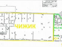 Торговая площадь рядом с магазином "Чижик", 43.2 м