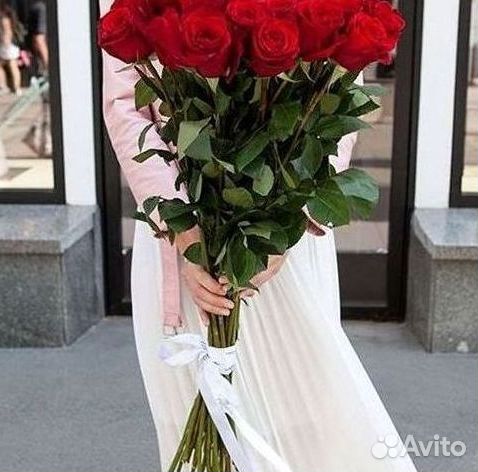 Высокие розы Доставка цветов