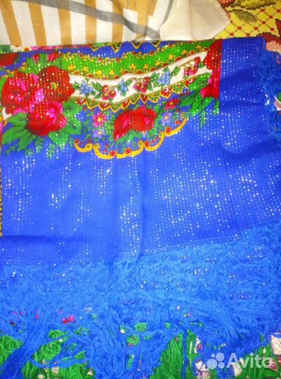 Платки старинные с бахромой и без бахромы