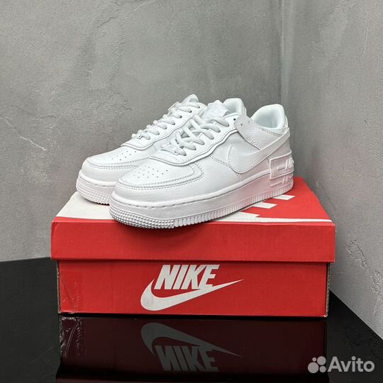 Кроссовки Nike Air Force 1 Shadow Triple White