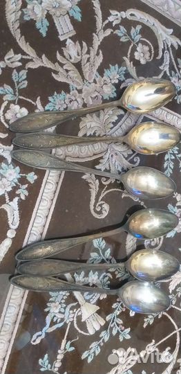 Ложки мельхиоровые десертные,ссср,18 см