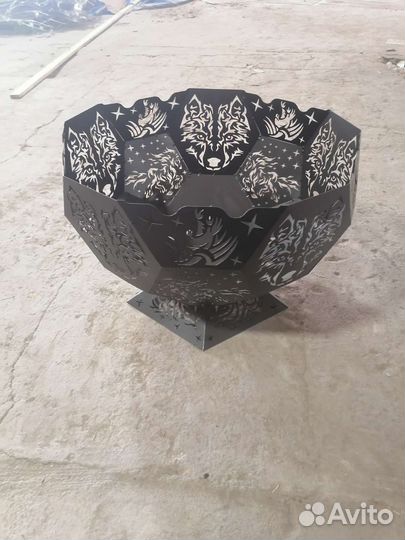 Костровая чаша Волк