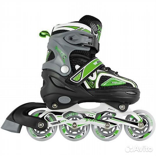 Коньки ролики раздвижные, р. 27-30