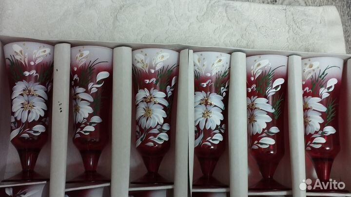 Хрустальные бокалы+ рюмки (набор)