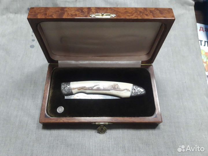 Нож складной ручной работы