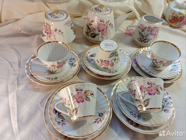 Сервиз чайный, кофейной лфз, Дулево, ГДР