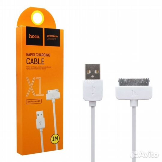 Кабель hoco X1 iPhone 4 1m (White)