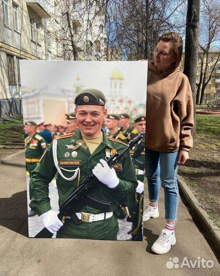 Фото на холсте, Картина на холсте, портрет по фото