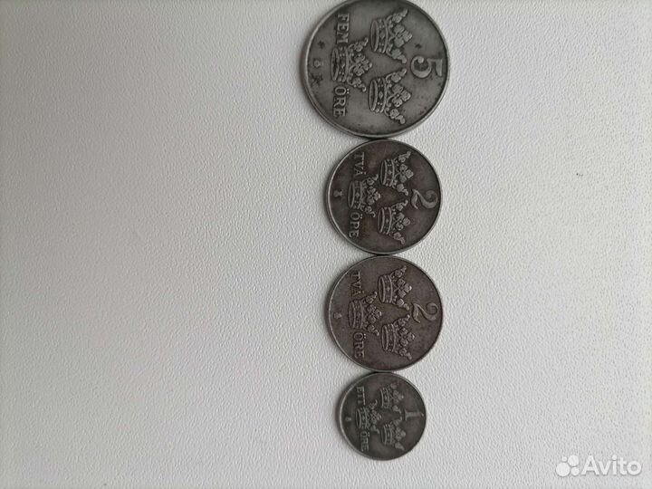 Монеты швеция