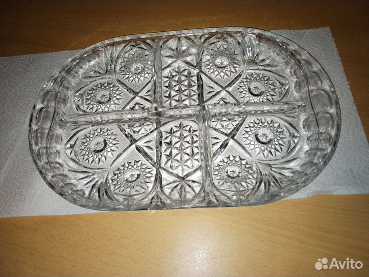 Менажницы, салатницы хрустальные СССР