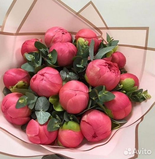 Пионы Букет пионов Доставка цветов