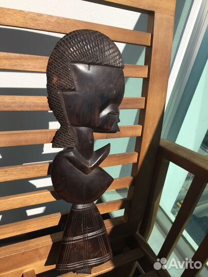 Маска Черное дерево натур Эбен Африка 1910 гг. В43