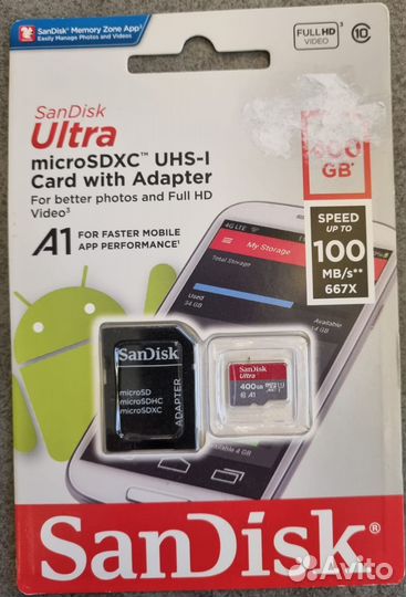 Карта памяти sandisk новая