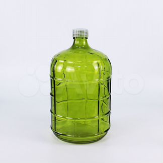 Бутыль Казак, зеленое стекло, 19 л
