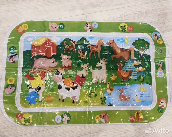 Детский игровой коврик пазл + акваковрик (водный)