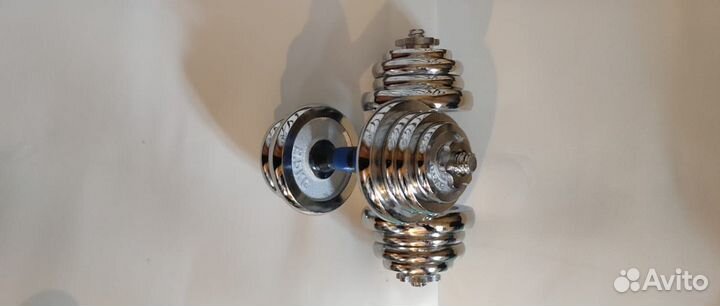 Гантели разборные металлические со штангой