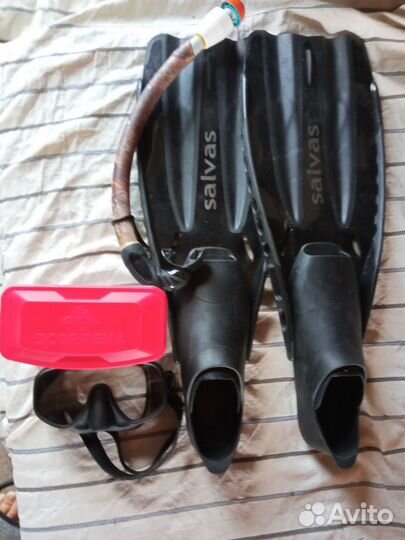 Ласты и костюм для подводной охоты бу