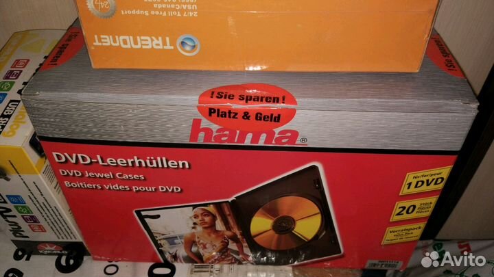 Коробки DVD Hama 14mm по 20 штук