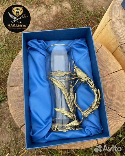 Эксклюзивный пивной бокал ручной работы