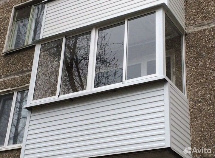 Остекление балконов и лоджий под ключ N1092