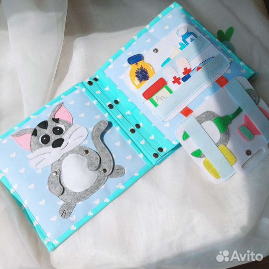 Развивающая книга из фетра