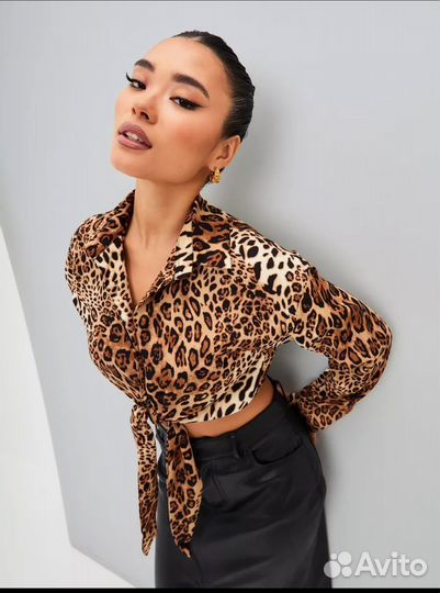 Блуза леопард