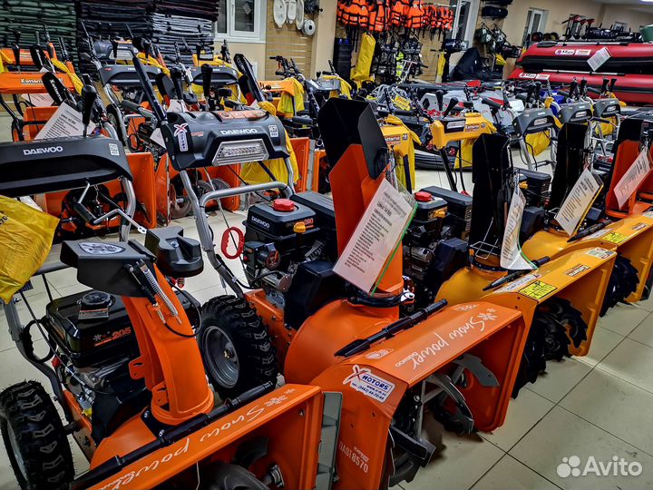 Снегоуборщики в ассортименте, большой выбор