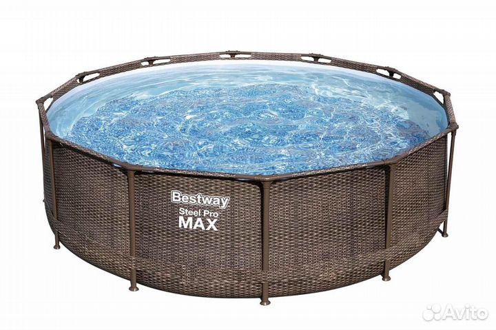 Бассейн каркасный Bestway Steel Pro Max