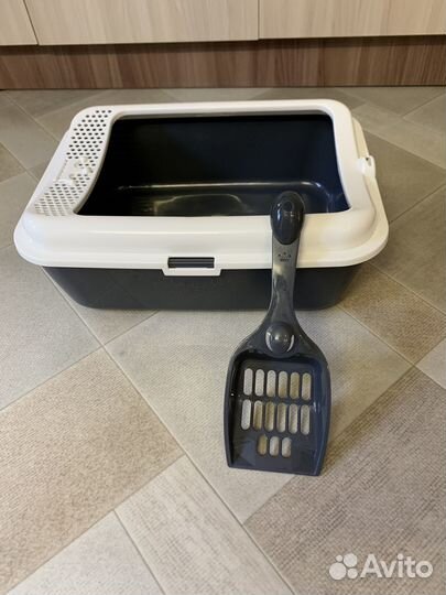 Лоток-туалет с бортом+наполнитель