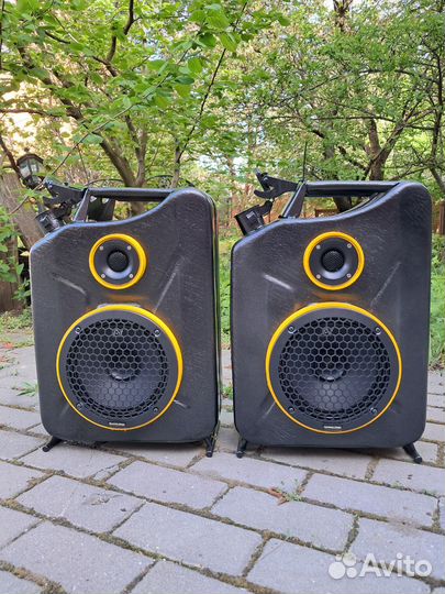 Колонки акустические в стиле Loft, новые