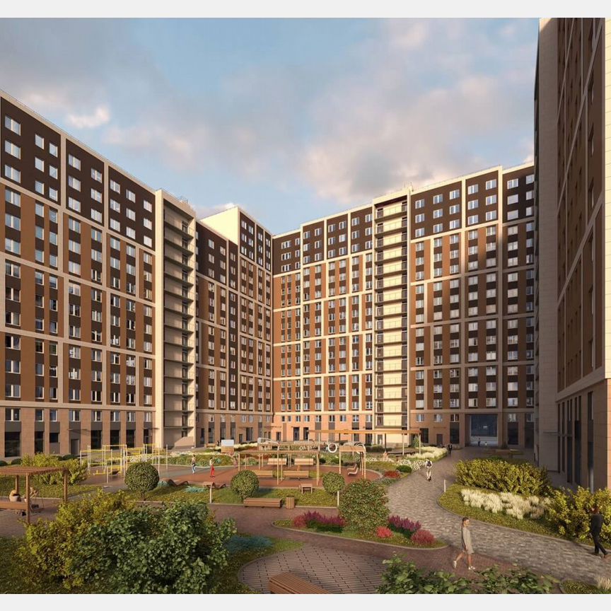 1-к. апартаменты, 35,5 м², 3/14 эт.