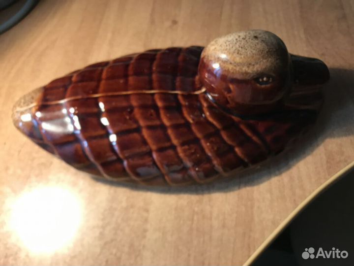 Крышка от глиняной гусятницы