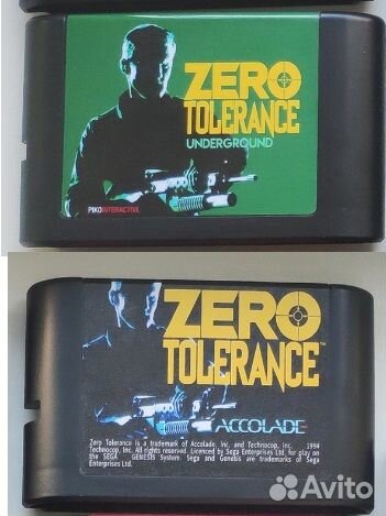 Zero tolerance Underground Sega Megadrive