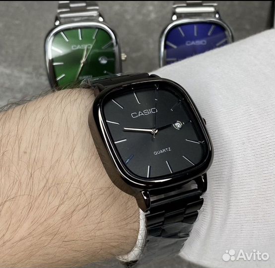 Наручные часы Casio два цвета черные и зеленые