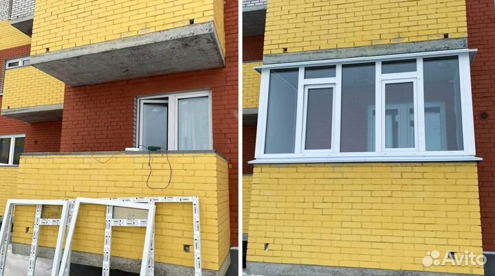 Окна рехау под ключ / остекление балконов под ключ