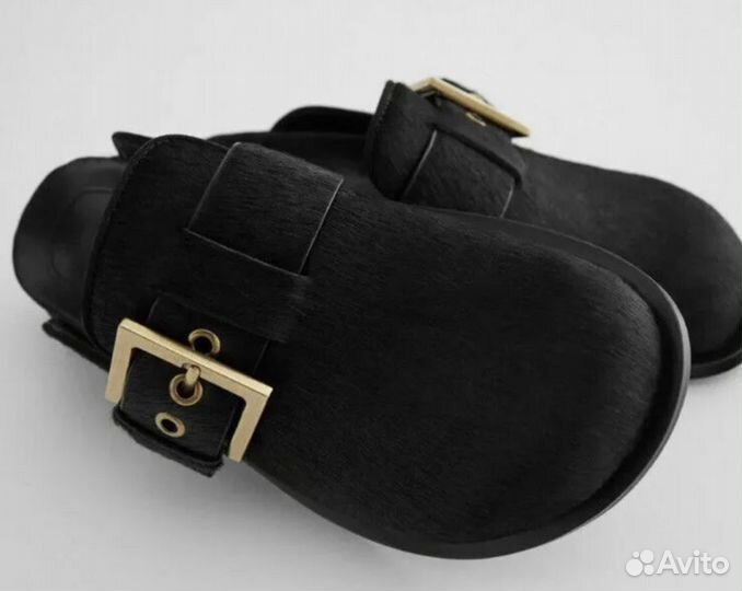 Сабо из меха пони 38 разм