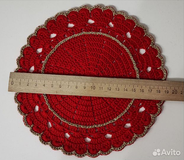 Салфетки сервировочные вязаные