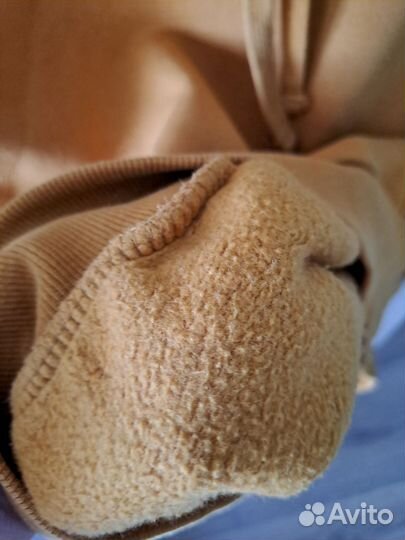 Толстовка женская с начесом hm xs горчичного цвета