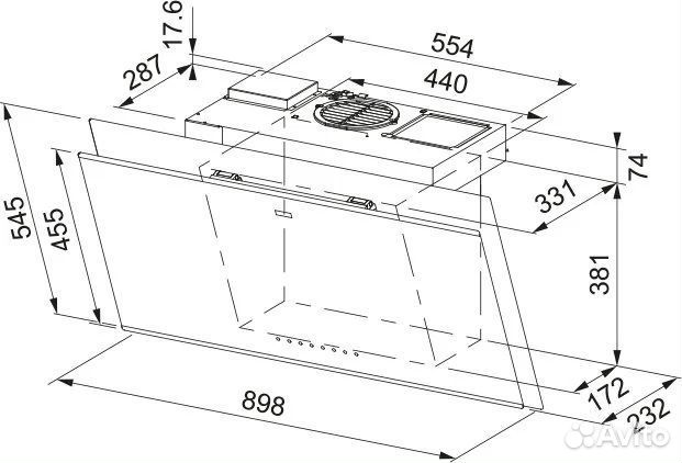 Вытяжка franke fvmy AH BK F90 (330.0679.324)