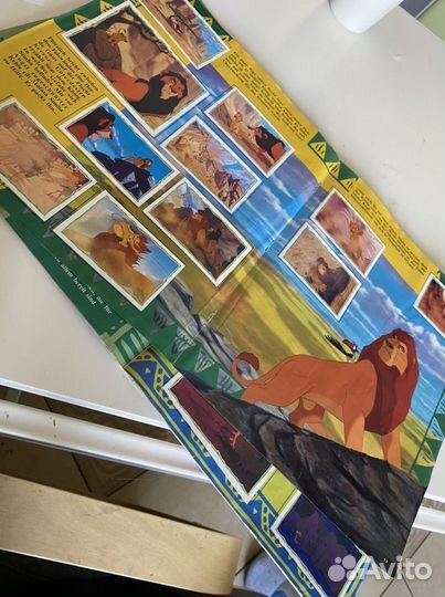 Король Лев panini на немецком, наклейки Lion King