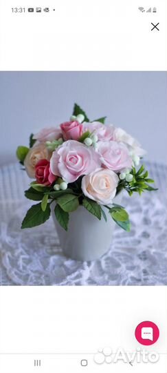 Букеты композиции из полимерной глины