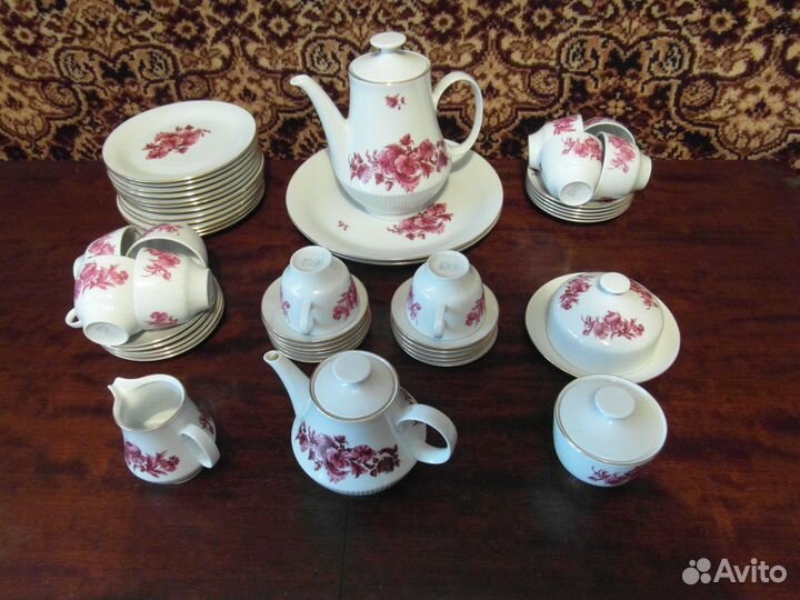 Чайно-кофейный сервиз 12 персон гдр